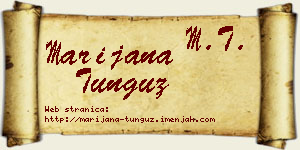 Marijana Tunguz vizit kartica